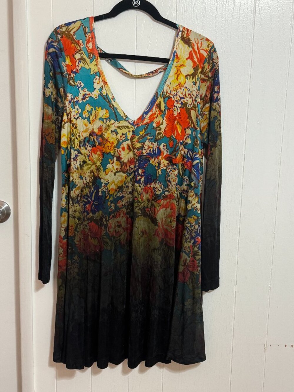 Free People Annette Floral Ombre Tunic Mini Dress Size Medium